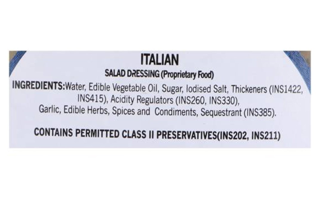 Cremica Italian Salad Dressing   Plastic Bottle  350 grams